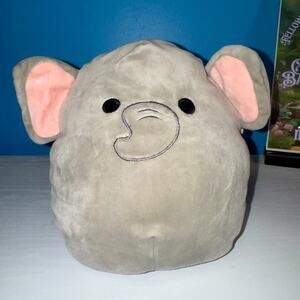 Squishmallows Grey Elephant Plush 8” 2019 EUC Soft Kawaii Stuffed Animal Toy